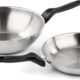 Barazzoni Le Inoxidabili Poele Ø 24 cm en acier inoxydable 1810, Made in Italy