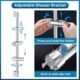 SREWOHS 70cm Stainless Steel Shower Rail with Shower Head Holder, Adjustable and 360 Rotatable (1Slider Set)