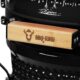 71Fkuo71mbL._AC_SL1500_.jpg BBQ-Toro Kamado Haiiro Barbecue au charbon de bois Ø 32 cm avec thermometre, poignee en bois Kamado en ceramique, mini barbecue au