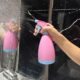 Gentpovth 3 Pieces 500ML Flacon Spray Bouteilles Vide Rechargeable (Riz-rose-bleu)