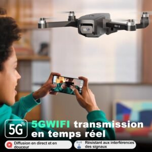 Drone 4K sans balais, 2 caméras, 5G WiFi FPV, 40 km/h