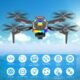 Drone avec 2 Camera Reglage electrique Camera, GuKKK 4K Mini Drone Camera Pliable Active d'evitement d'obstacles, Drone Quadricopter