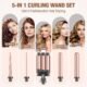 Ensemble de fer a friser 3 barils Fers a friser 5 en 1-BESTOPE PRO Grandes boucles Bigoudis en ceramique avec 2 clips