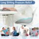 Bearrerp Coussin orthopedique en mousse a memoire de forme - Ergonomique - Favorise la circulation sanguine et soulage le coccyx - P