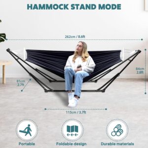 Hamac chaise Anyoo pliable avec support intérieur/extérieur
