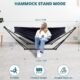 Hamac chaise Anyoo pliable avec support intérieur/extérieur