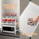 Quuylin 2 Niveaux Support de Four a Micro-Ondes Extensible,avec 6 Crochets,Extensible de 40 a 64 cm,Convient aux etageres de Cuisine