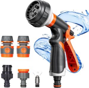 Pistolet arrosage Rseuphiee haute pression 8 modes, 4 interfaces