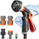 Pistolet arrosage Rseuphiee haute pression 8 modes, 4 interfaces