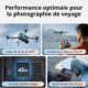DJI Air 3S Fly More Combo (telecommande RC 2 avec ecran) avec accessoires polyvalents, drone avec grand angle CMOS 1 camera tele