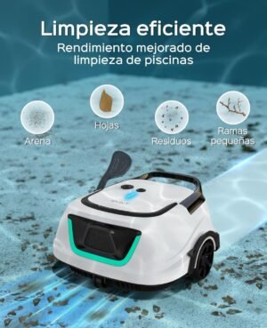 71GrvQYNGJL._AC_SL1500_.jpg WYBOT Pro Wireless Pool Robot with Double Motorisation, 120 Min Continuous Suction for Family Swimming Pool 100 m2, High Efficiency