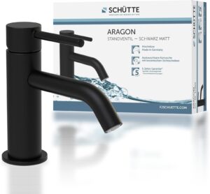 SCHUTTE Aragon 37965 Robinet d'eau Froide Uniquement pour Eau Froide - Robinet de lavabo pour Toilettes d'invites - Robinet pour Pet
