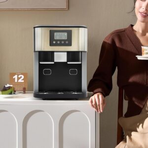 Machine à glaçons 3 en 1 inox, glace pilée, nettoyage 1 clic