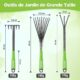 Kit outils de jardin WORKPRO 6 pièces en acier inoxydable