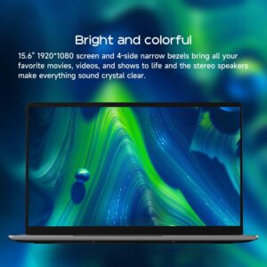 ALLDOCUBE GTBOOK 15 Laptop, 15.6 Inch FHD IPS, Intel Quad-Core N5100 2.8GHz, Laptop Windows 11 12GB RAM and 256GB SSD, 10000mAh, Min