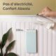 Humidificateur radiateur Praknu céramique 4 pièces crochet