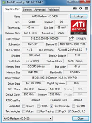 71Hh2OEFnwL._AC_SL1500_.jpg Carte graphique SAPLOS Radeon HD 5450 2GB GDDR3 Low Profile
