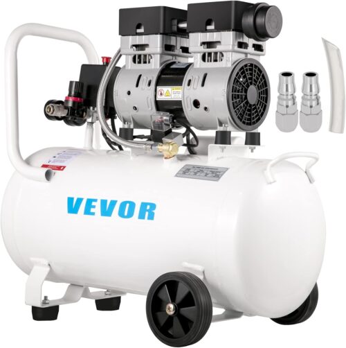 Compresseur d'air sans huile VEVOR 50L pour atelier