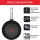 Tefal Unlimited On Poele 24 cm, Induction, Revetement antiadhesif resistant, Fonction Thermo-Signal, Fabrique en France G25904AZ