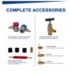 Kit recharge climatisation voiture R134a BACOENG 4 voies