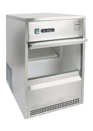 METRO Professional Ice Maker GIM1026B, Stainless Steel, 42 x 51.5 x 65.5 cm, 170 W, 26 kg24 h, Hollow Conical Shape, Silver