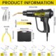 Machine à souder plastique ZZXLOPEZ 200W Kit 1000 agrafes