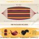 Anyoo Hamac d'exterieur de Camping, en Plein air Portable en Toile, Leger avec Sangles respectueuses des Arbres, Sac de Transport, P