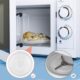 WinGluge Plateau Micro Onde 24.5cm, Assiette Tournante en Verre Type Y pour Micro-ondes, Plateau Tournant pour Micro Ondes et Possed