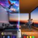 2025 Upgraded Android 11.0 Video Projector, Mini Projector with WiFi and Bluetooth, 4K 1080P Portable Projector, 270 Rotation H