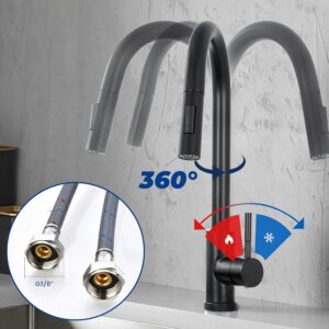 Mitigeur cuisine MIDINGCHAI douchette rotative 360° 2 modes