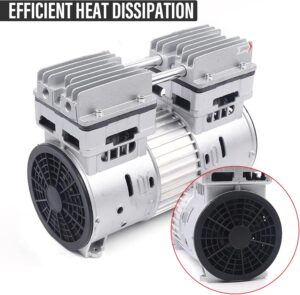 Moteur 750 W pour compresseur silencieux sans huile 8 bars 145 lmin 69 dB Accessoire de compresseur d'air silencieux 220 V