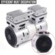 Moteur 750 W pour compresseur silencieux sans huile 8 bars 145 lmin 69 dB Accessoire de compresseur d'air silencieux 220 V