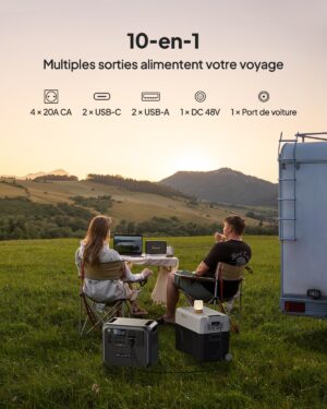 BLUETTI Portable Power Station AC200L, 2048Wh LiFePO4 Battery, Expandable to 8192Wh, 4 AC Outputs of 2400W (3600W Power Lifting), Pr
