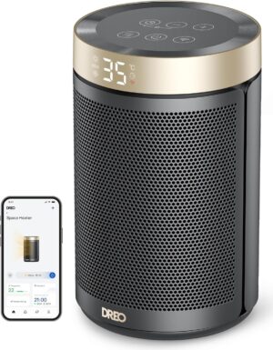 Dreo Chauffage d'appoint, chauffage electrique soufflant economique avec thermostat, minuterie 1-12H, mode eco, chauffage ceramique