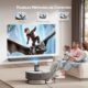 Mini Portable Projector Electric Focus20000 Lumens WiFi6 Bluetooth Video Projector, TOPTRO 1080P FHD Supported 4K Portable Home Th
