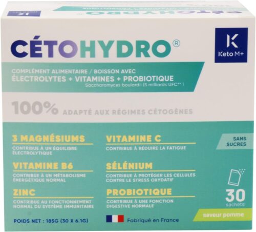 Cetohydro - Boisson avec electrolytes vitamines et probiotique - (30)