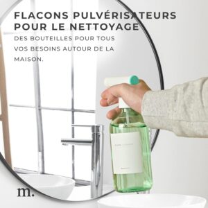 Pulvérisateur plantes 500 ml MaisoNovo lot 2 Vert +16 étiq
