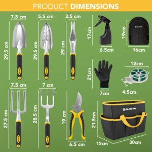 Ensemble 11 pièces d'outils de jardin BLOSTM - sac étanche