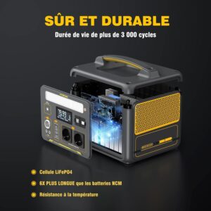 71KDIuH5geL._AC_SL1500_.jpg VTOMAN Jump 600X Portable Electric Station 600W - 299Wh Portable Electric Generator LiFePO4 Battery Generator, Dual PD 60W Typ-C Out