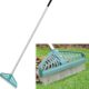 Artificial Grass Rake, with Adjustable Steel Handle 32-60.7 Inch, Durable Carpet Rake, Grass Brush for Artificial Grass, Animal Hair