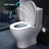 Soft-Close Toilet Seat with Quick Release for Easy Cleaning, Standard Oval Toilet Seat, Top Mount, Universal Toilet Seat, Anti-Snap,