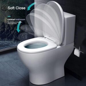 Siège de toilette Soft-Close universel ovale démontable