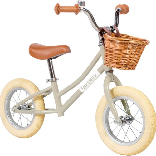 FabricBike Mini 12 Inch Balance Bike for Children from 18 Months to 4 Years, Bicycle Without Pedals, Adjustable Saddle and Handlebar