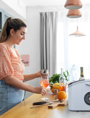 Machine à glace pilée KitchenBrothers 1,2 L portable
