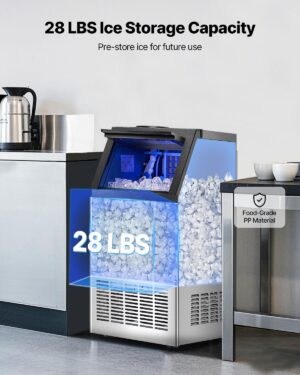 Machine à glaçons VEVOR 50 kg/24 h, autonettoyante