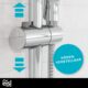 EISL WELLY DX6051CSB Shower Set with Hose and Bracket, Water Saving Gasket, Shower Head with Hose Chrome