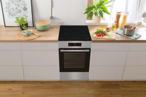 Gorenje GEIT5C61SPG Cuisiniere sur pied avec plaque a induction, 50 cm, 70 l, Perfect Grill, AirFry, FrozenBake, Pizza Mode 300C, A