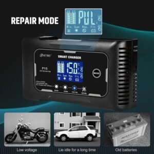 Chargeur batterie 15A SolaMr 12/24V automatique mainteneur