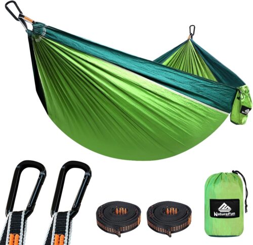Hamac de voyage NATUREFUN ultra-léger 300 kg 275x140 cm