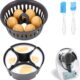 Cuiseur a Œufs et Moule a Œufs Poches, Accessoire compatible pour Thermomix TM6, TM7, TM31, Sans BPA, Pour 4 Oeufs Poches 6 Œufs C